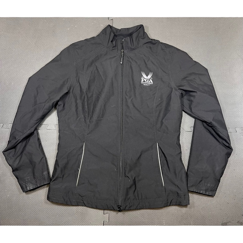 Vintage PGA Championship Valhalla Cutter & Buck full Zip Golf Jacket Black‎